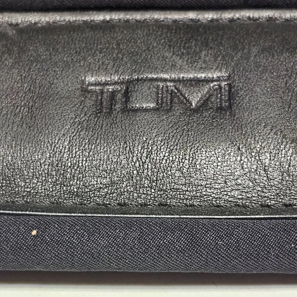 Black Tumi Alpha Bag Strap Adjustable Laptop Brief Case Briefcase Handles T-Pass